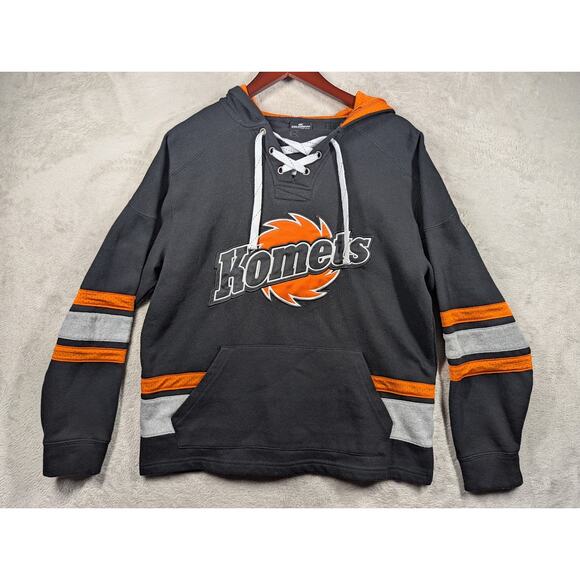 ECHL Hockey Fort Wayne Komets Jersey Pullover Hoodie Size SMALL Cotton/Polyester - Picture 1 of 8